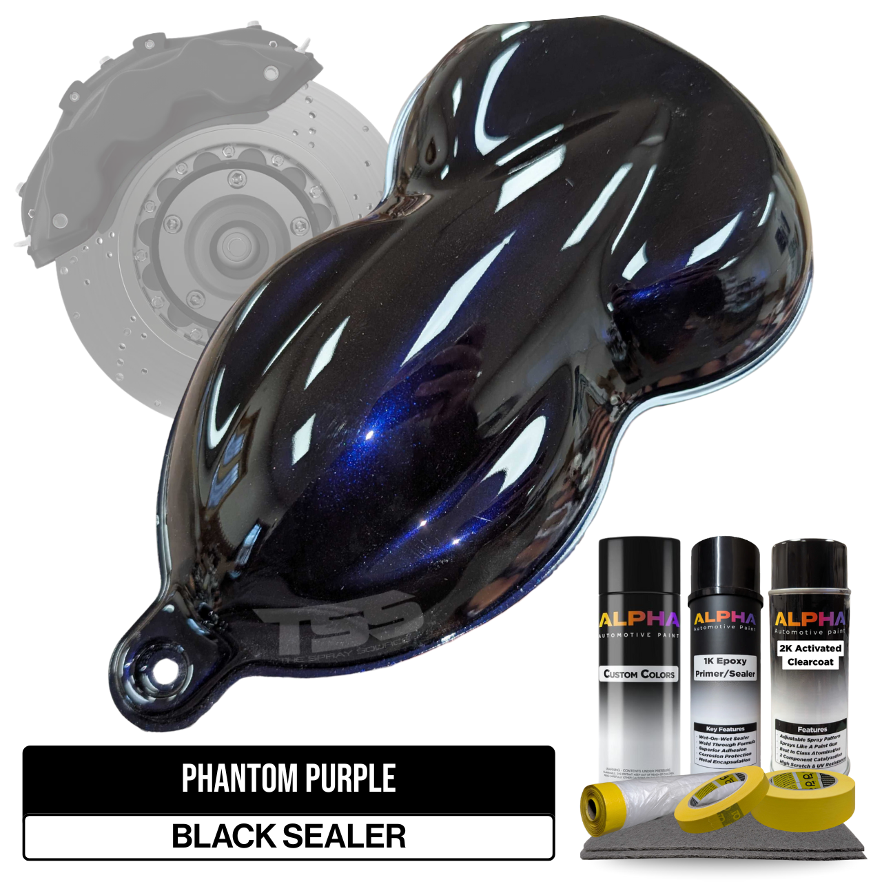 Phantom Purple Brake Caliper Paint Kit