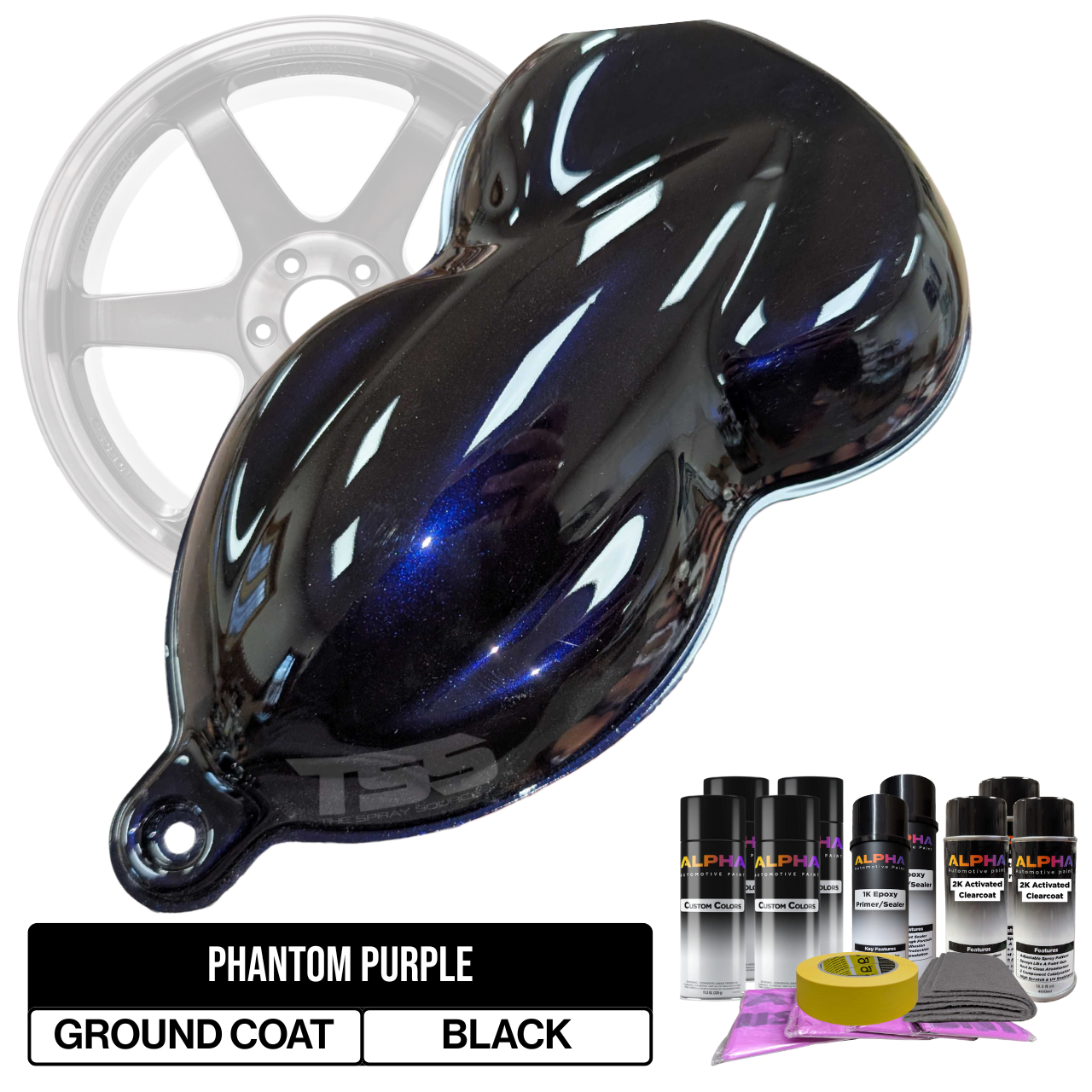 Phantom Purple Wheel Paint Kit