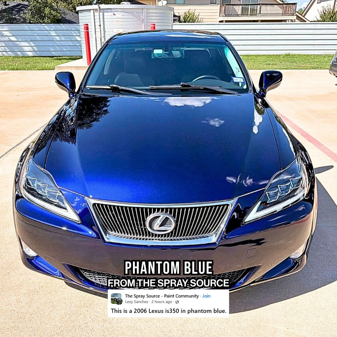 Phantom Blue Painted Sample (Black Ground Coat)