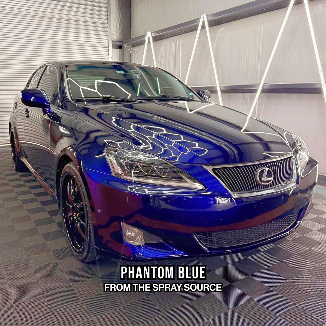 Phantom Blue Painted Sample (Black Ground Coat)