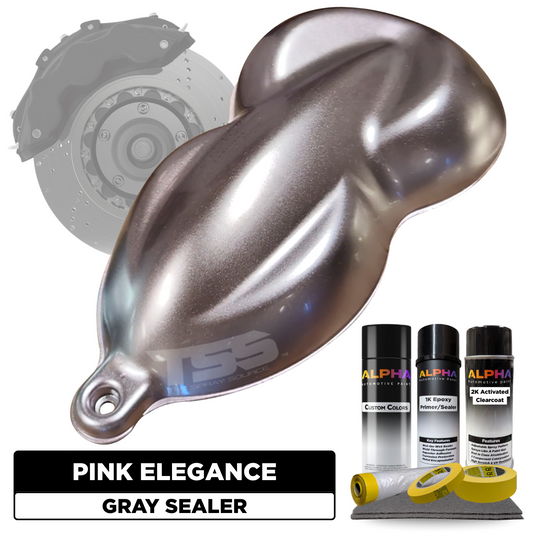Pink Elegance Brake Caliper Paint Kit