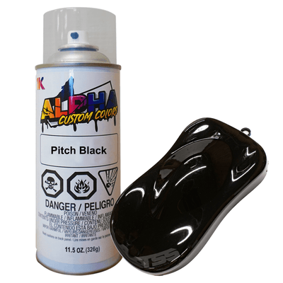 Pitch Black Spray Can Midcoat - The Spray Source - Alpha Pigments