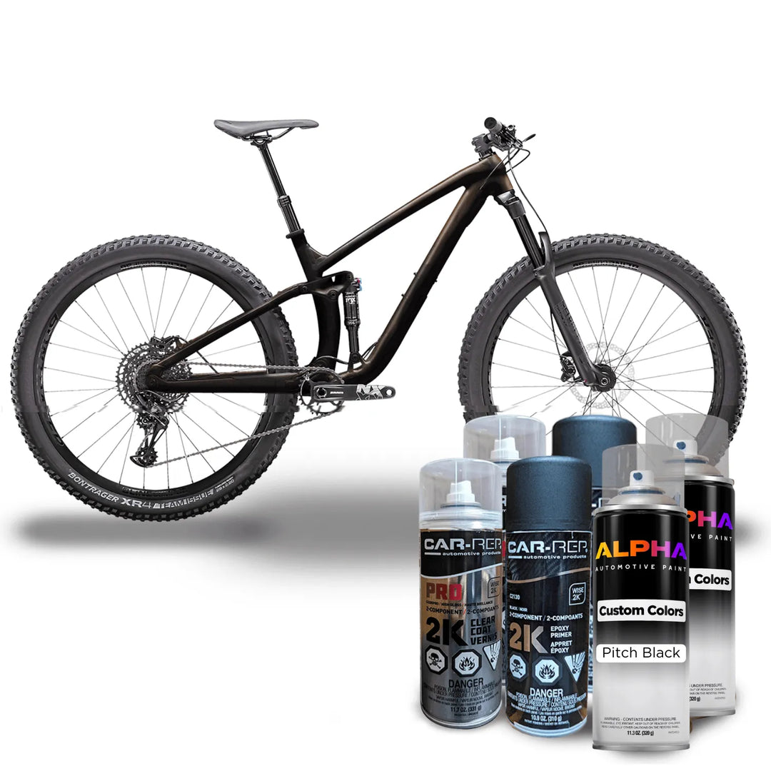 Pitch Black Bike Paint Kit