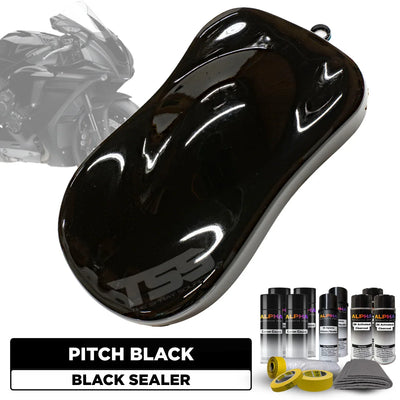Pitch Black Motorcycle Paint Kit