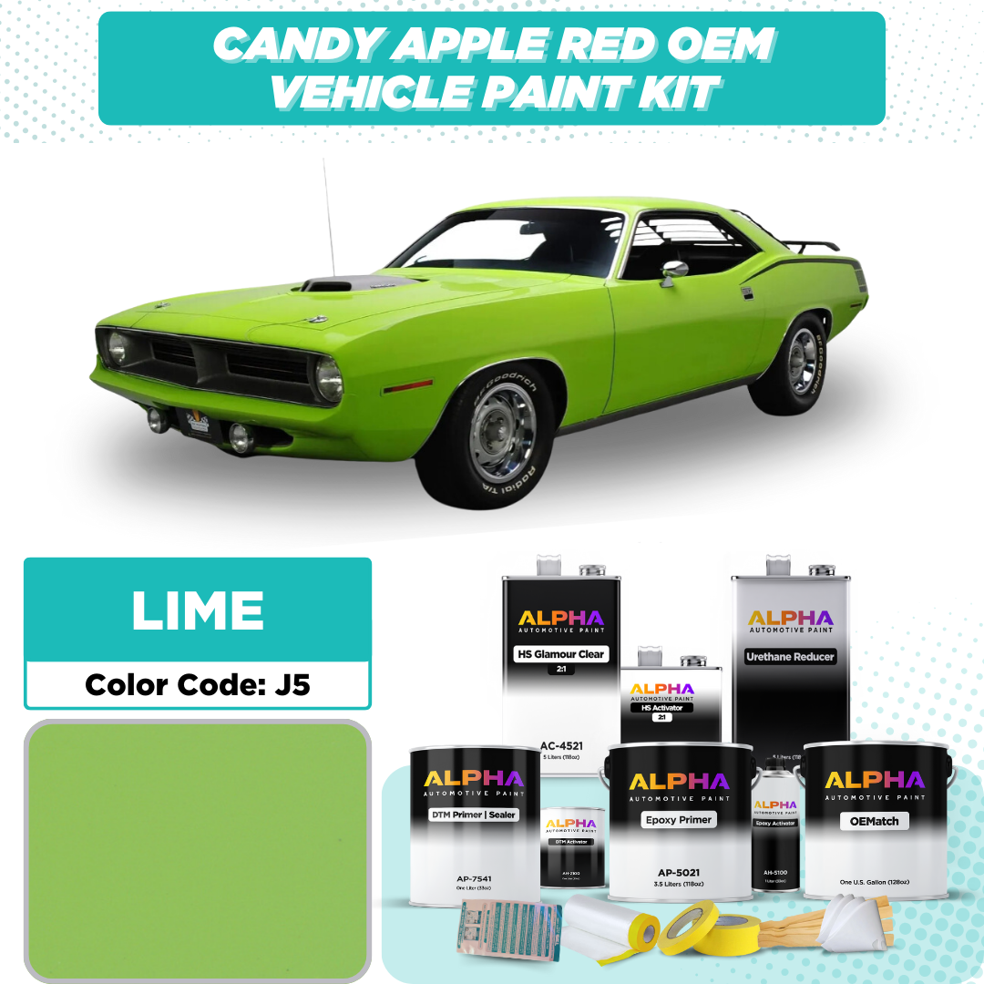 Plymouth Limelight Green J5 | OEMatch Vehicle Paint Kit