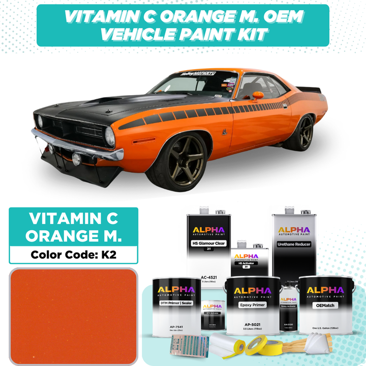 Plymouth Vitamin C Orange M. K2 | OEMatch Vehicle Paint Kit