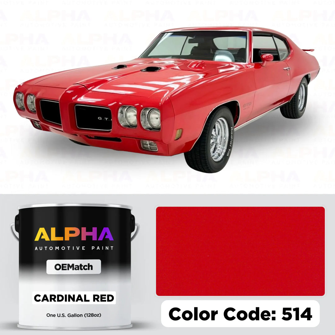 Pontiac Cardinal Red 514 | OEMatch Basecoat