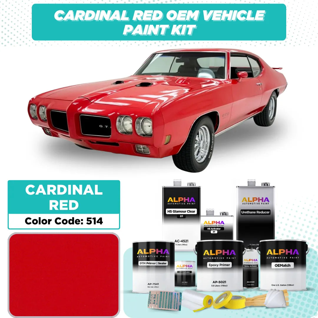 Pontiac Cardinal Red 514 | OEMatch Vehicle Paint Kit