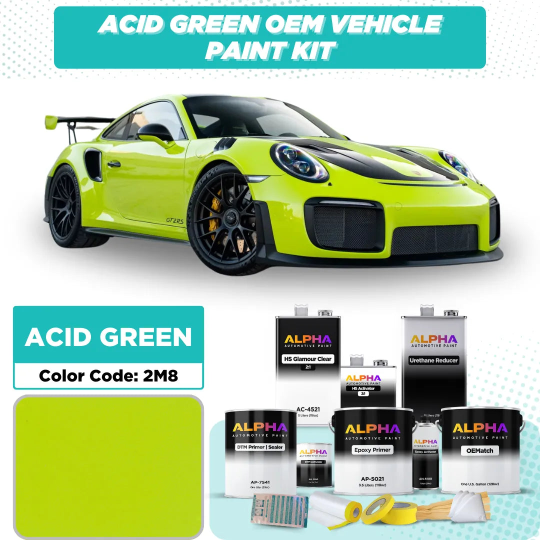 Porsche Acid Green 2M8 | OEMatch Vehicle Paint Kit