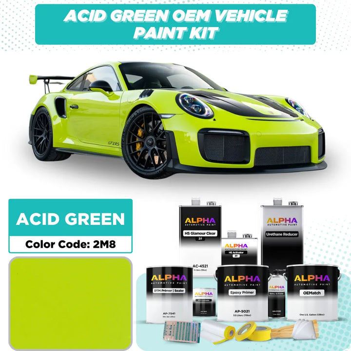 Porsche Acid Green 2M8 | OEMatch Vehicle Paint Kit