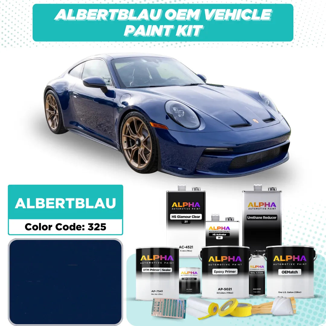 Porsche Albert Blue 325 | OEMatch Vehicle Paint Kit