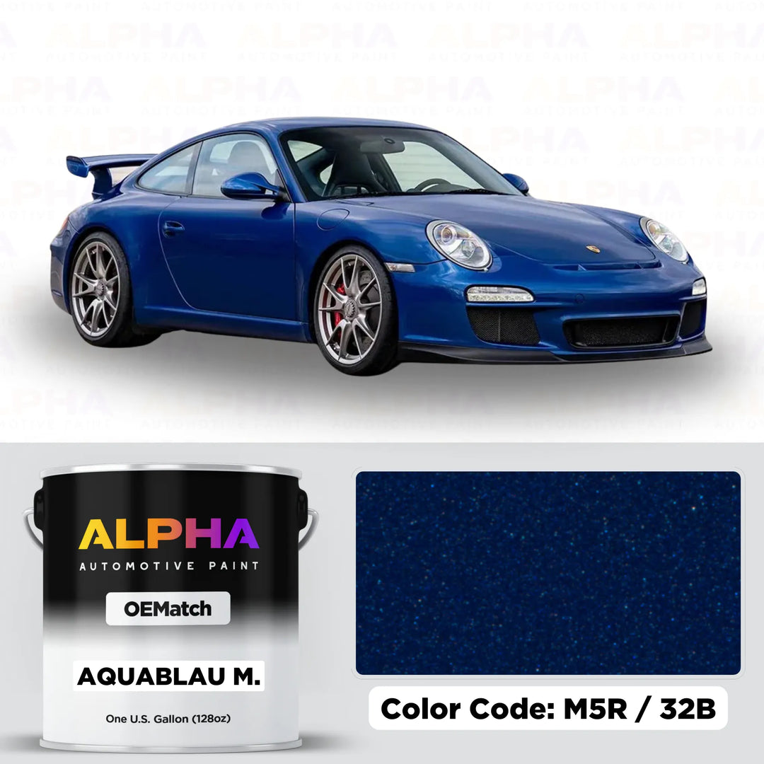 Porsche Aqua Blue Metallic M5R | OEMatch Basecoat