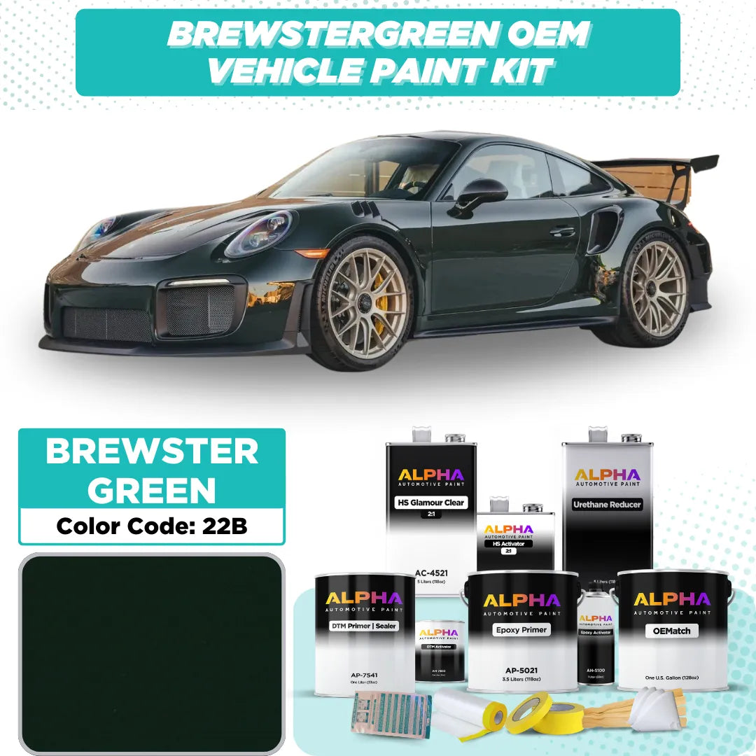 Porsche Brewster Green 22B | OEMatch Vehicle Paint Kit