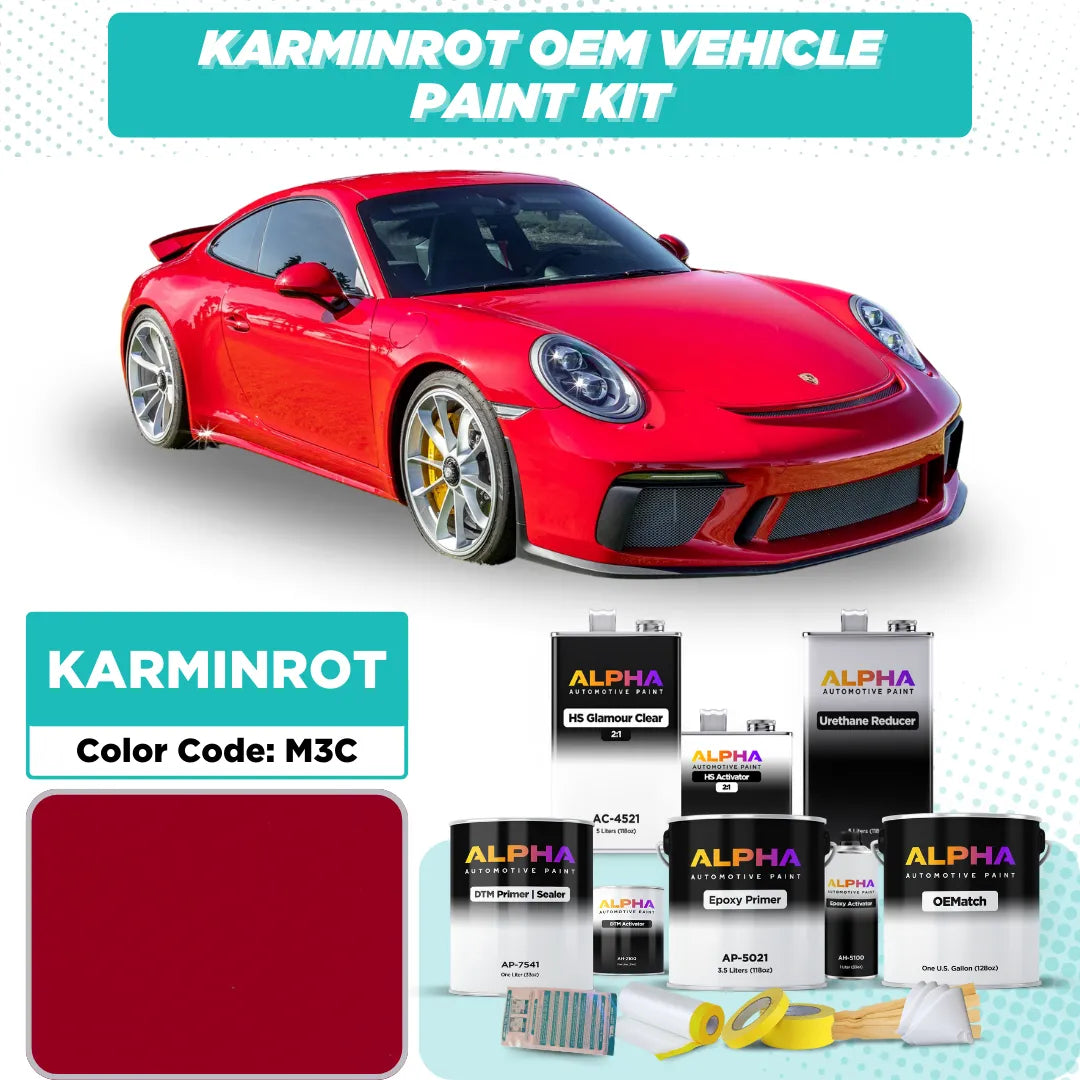 Porsche Carmine Red M3C | OEMatch Vehicle Paint Kit