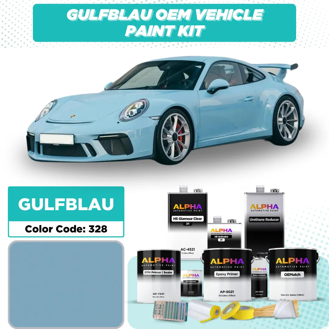 Porsche Gulf Blue 328 | OEMatch Vehicle Paint Kit