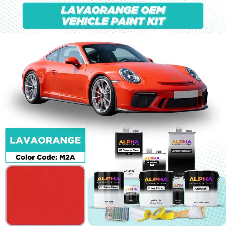 Porsche Lava Orange M2A | OEMatch Vehicle Paint Kit