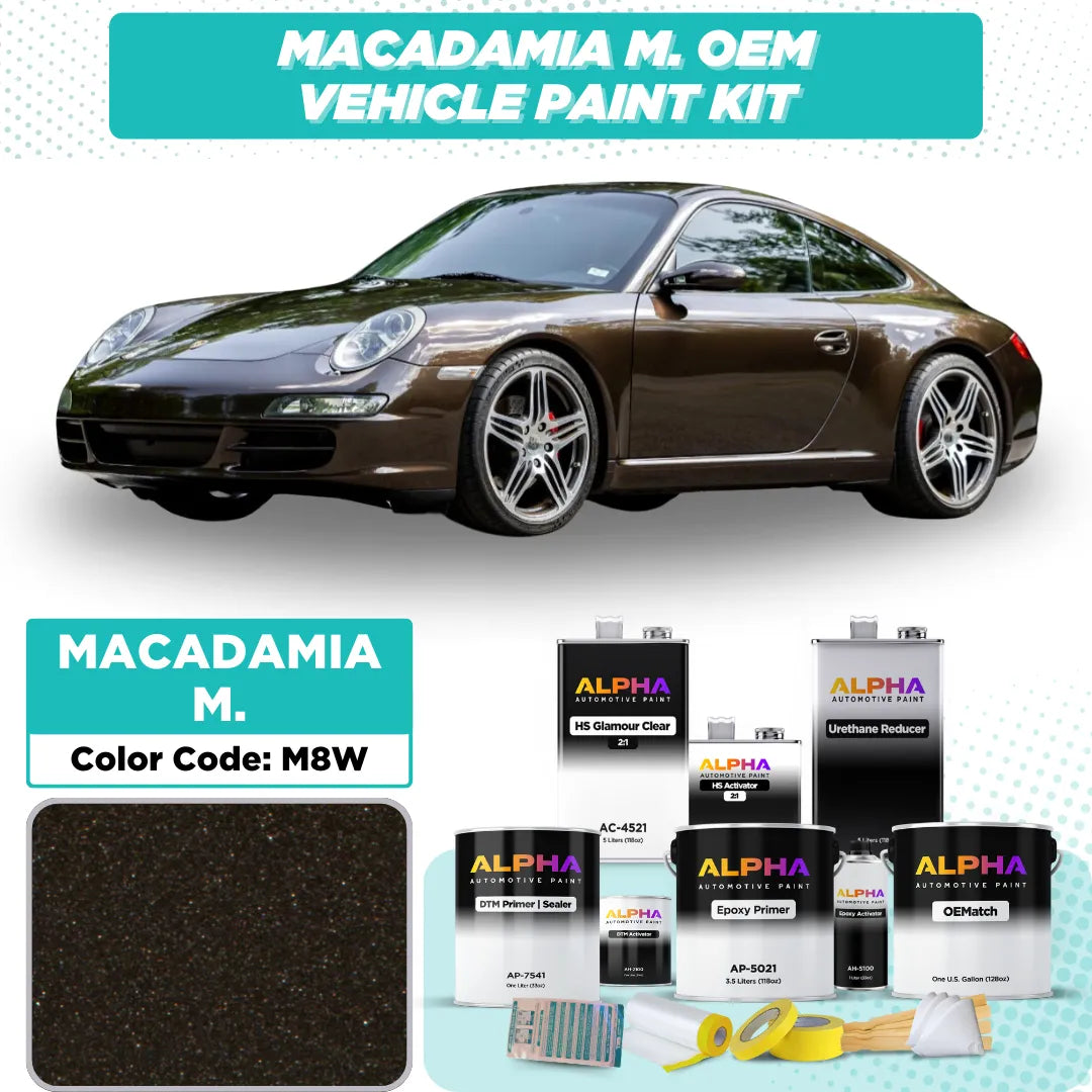 Porsche Macadamia Metallic M8W | OEMatch Vehicle Paint Kit