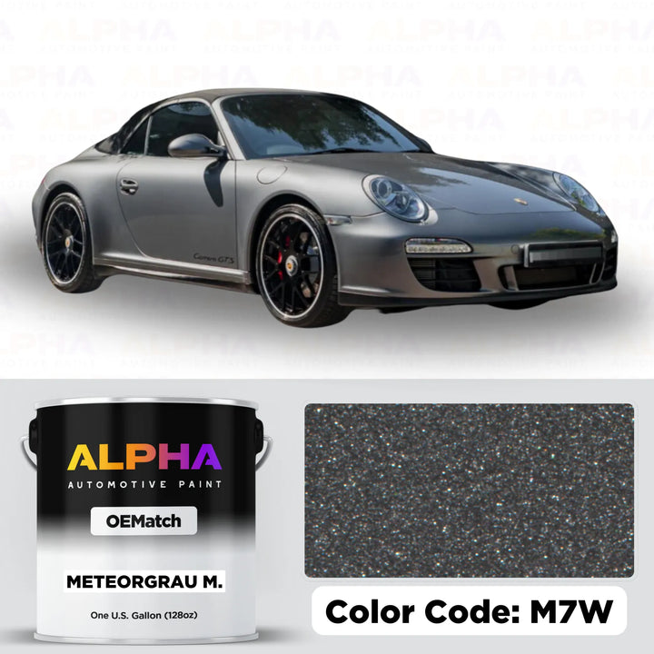 Porsche Meteor Grey Metallic M7W | OEMatch Basecoat