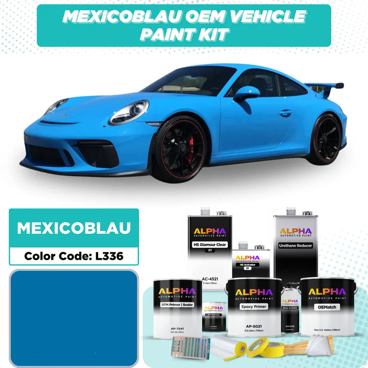 Porsche Mexico Blue L336 | OEMatch Vehicle Paint Kit