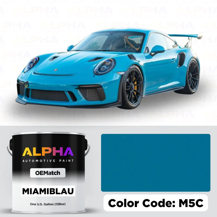 Porsche Miami Blue M5C | OEMatch Basecoat