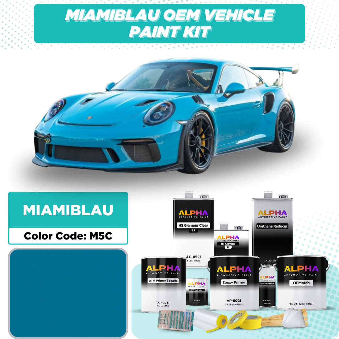 Porsche Miami Blue M5C | OEMatch Vehicle Paint Kit