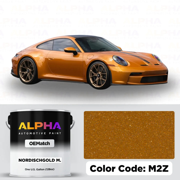 Porsche Nordic Gold Metallic M2Z | OEMatch Basecoat