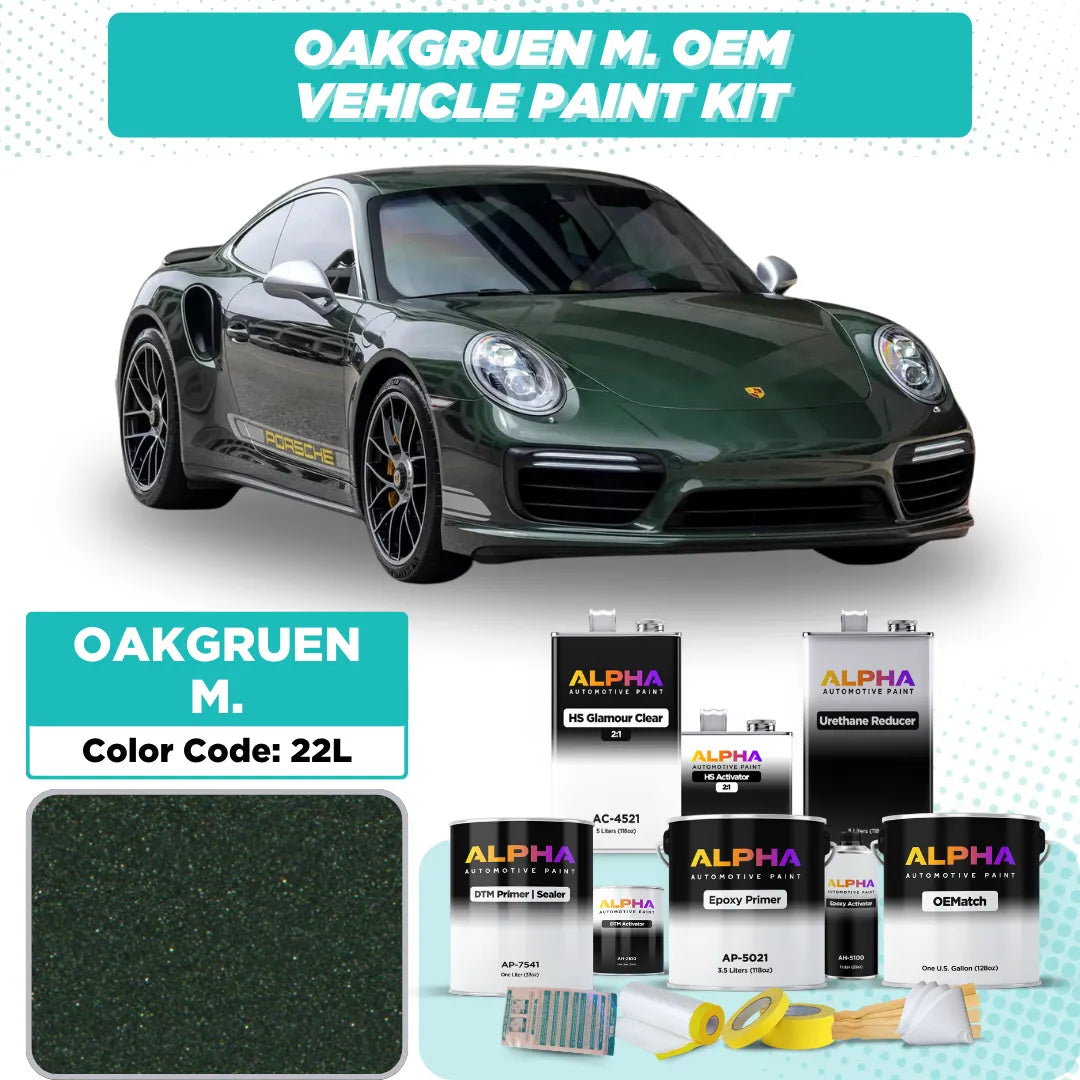 Porsche Oak Green Metallic 22L | OEMatch Vehicle Paint Kit