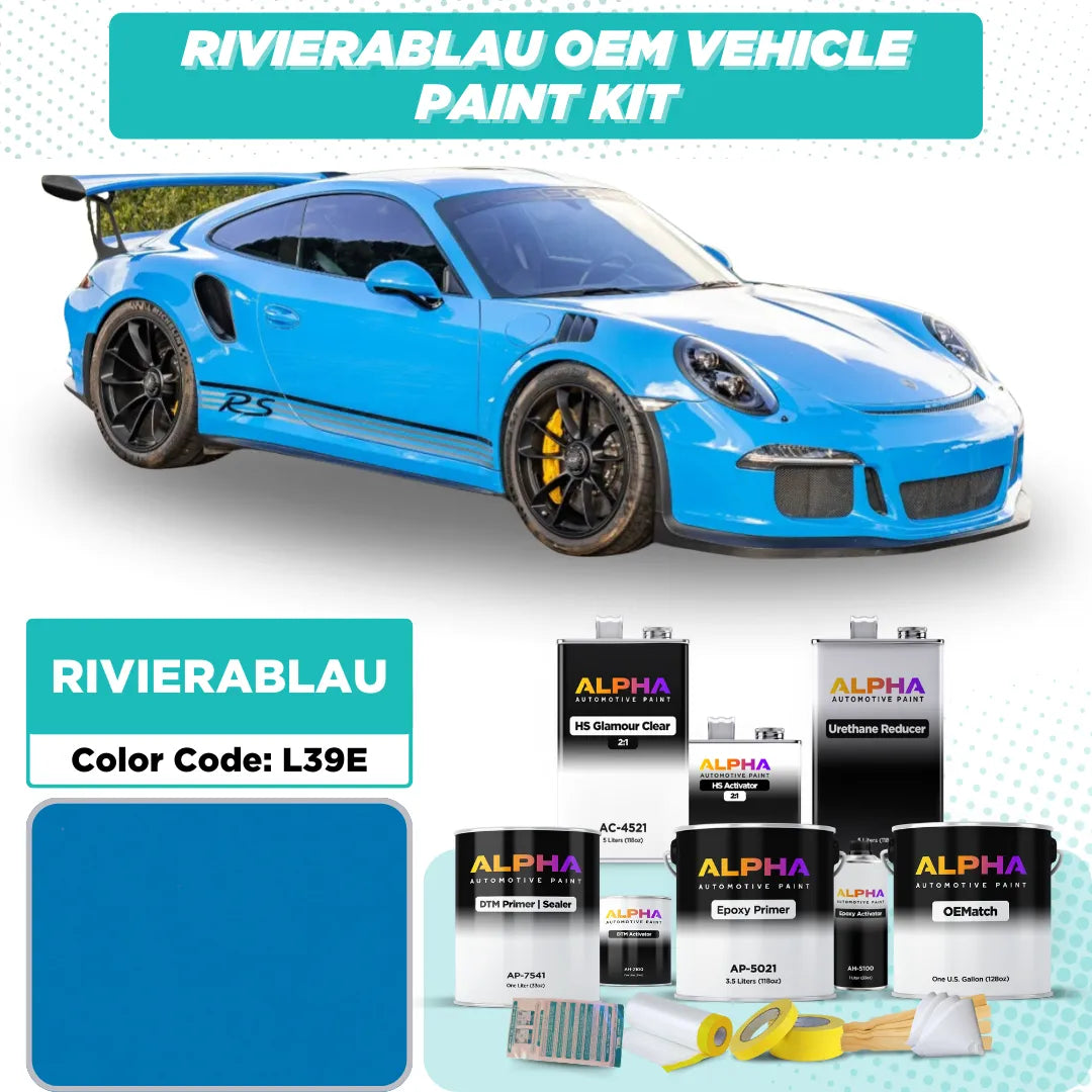 Porsche Riviera Blue L39E | OEMatch Vehicle Paint Kit