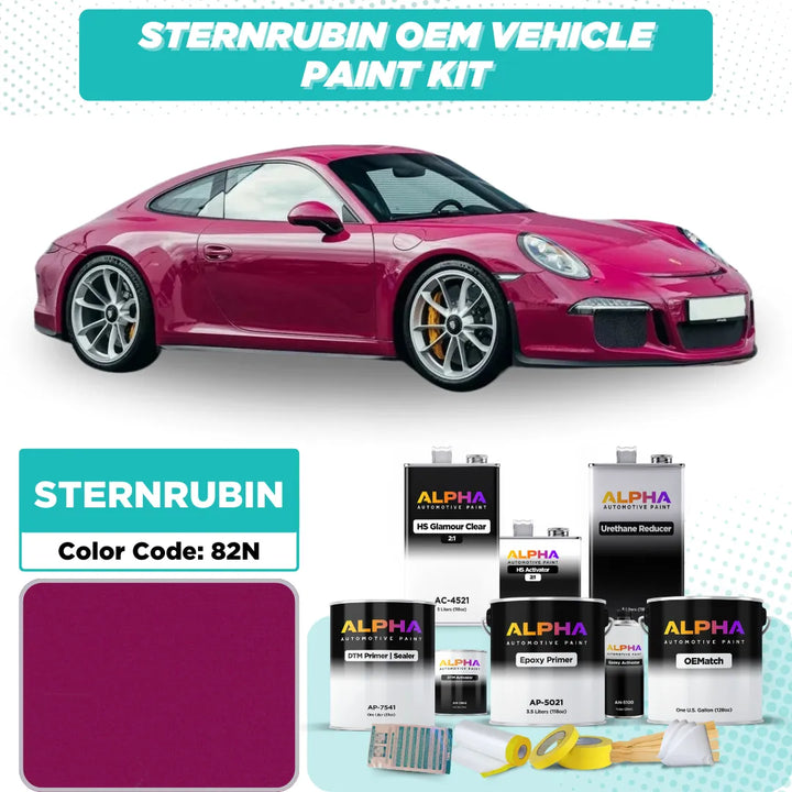 Porsche Ruby Stone Red 82N | OEMatch Vehicle Paint Kit