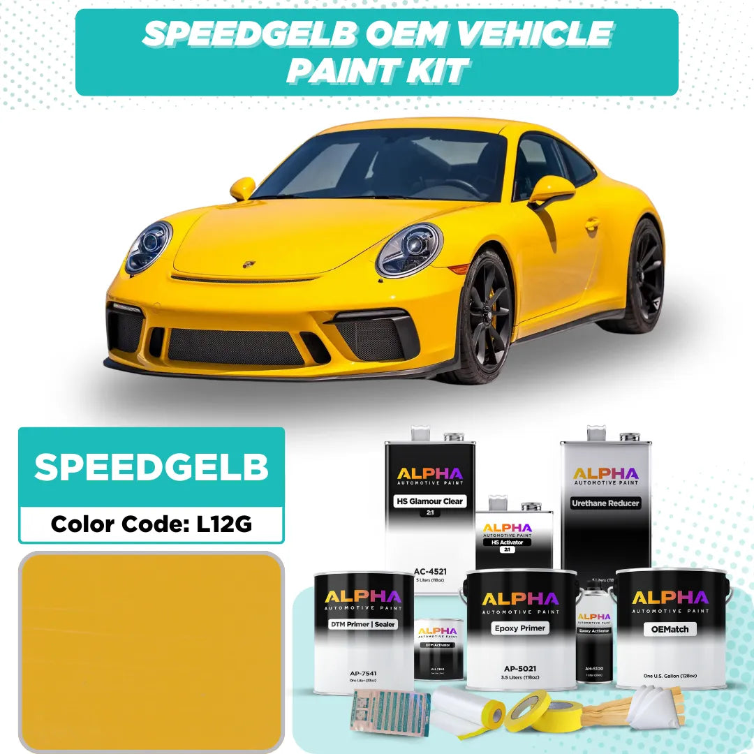 Porsche Speed Yellow L12G | OEMatch Vehicle Paint Kit