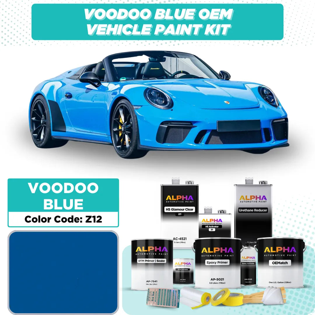 Porsche Voodoo Blue Z12 | OEMatch Vehicle Paint Kit