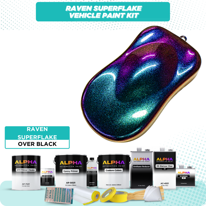 Raven Superflake Vehicle Paint Kit