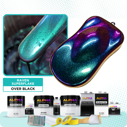 Raven Superflake Vehicle Paint Kit