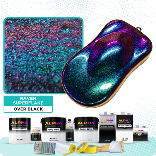 Raven Superflake Vehicle Paint Kit