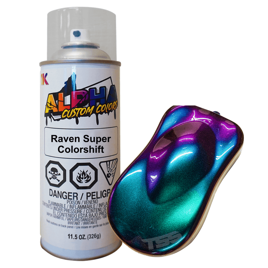 Raven Super Colorshift Spray Can Midcoat - The Spray Source - Alpha Pigments