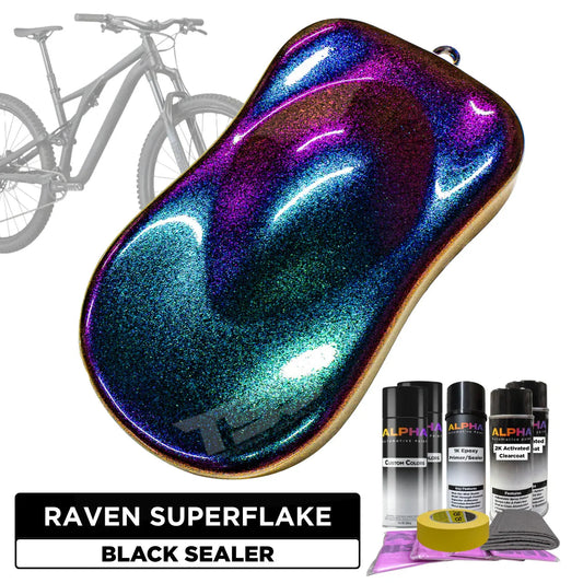 Raven Superflake Bike Paint Kit