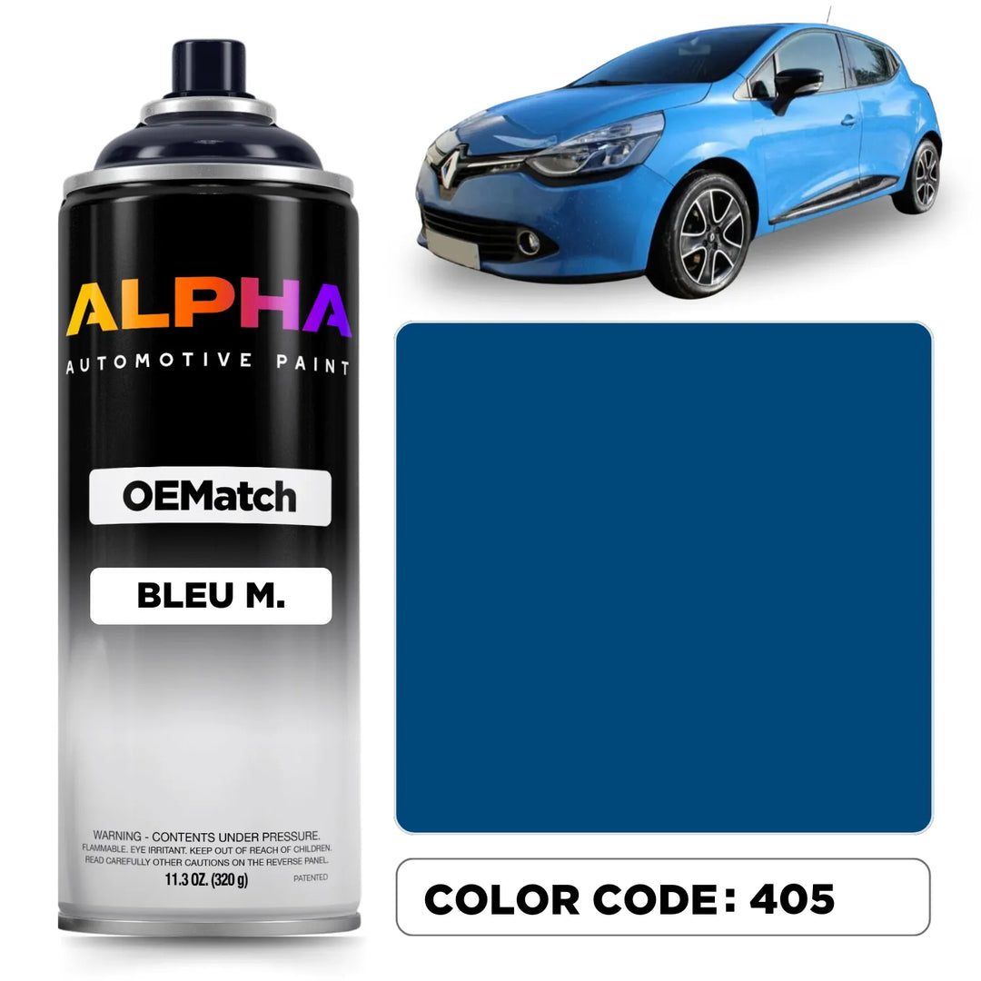 Renault French Blue Metallic 405 | OEMatch Spray Can