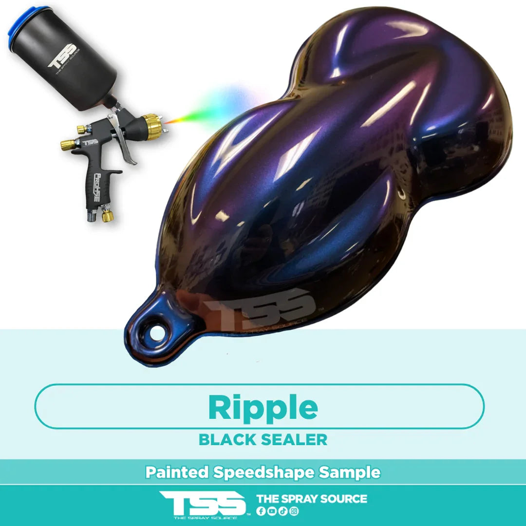 Ripple Painted Sample (Black Ground Coat)