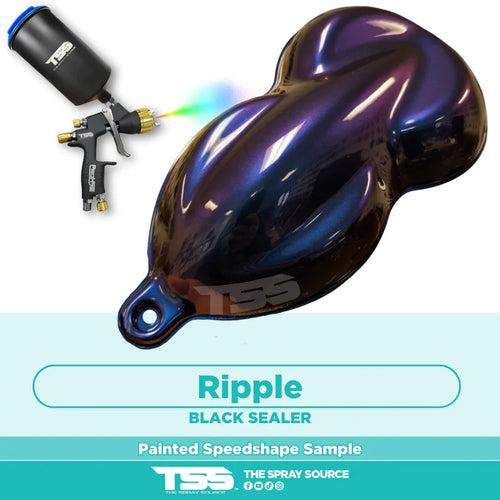 Ripple Painted Sample (Black Ground Coat)