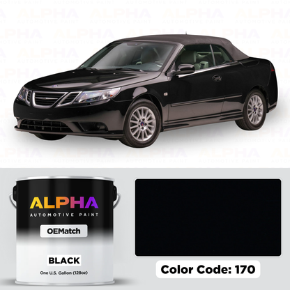 SAAB BLACK 170 | OEMatch Basecoat