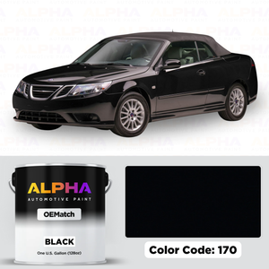 SAAB BLACK 170 | OEMatch Basecoat