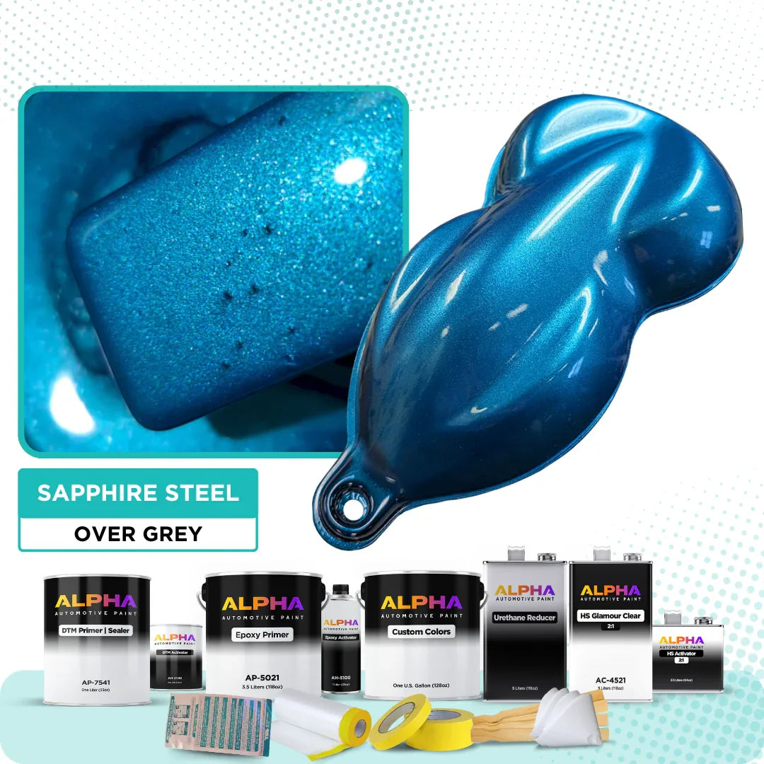 Sapphire Steel Vehicle Paint Kit