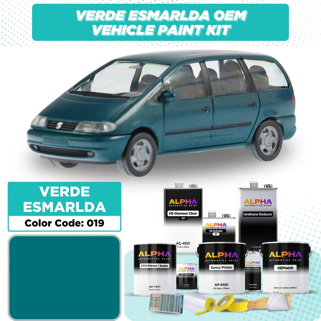 SEAT Verde Esmerlda 019 / 396 | OEMatch Vehicle Paint Kit