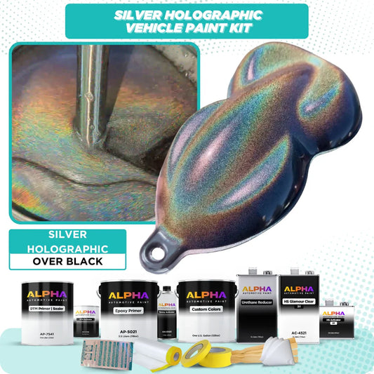 Silver Holographic Vehicle Paint Kit