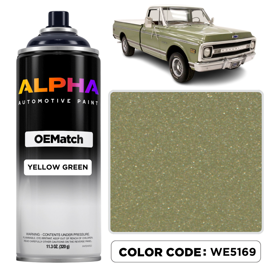 GEN. MOTORS USA YELLOW GREEN M. WE5169 | OEMatch Spray Can