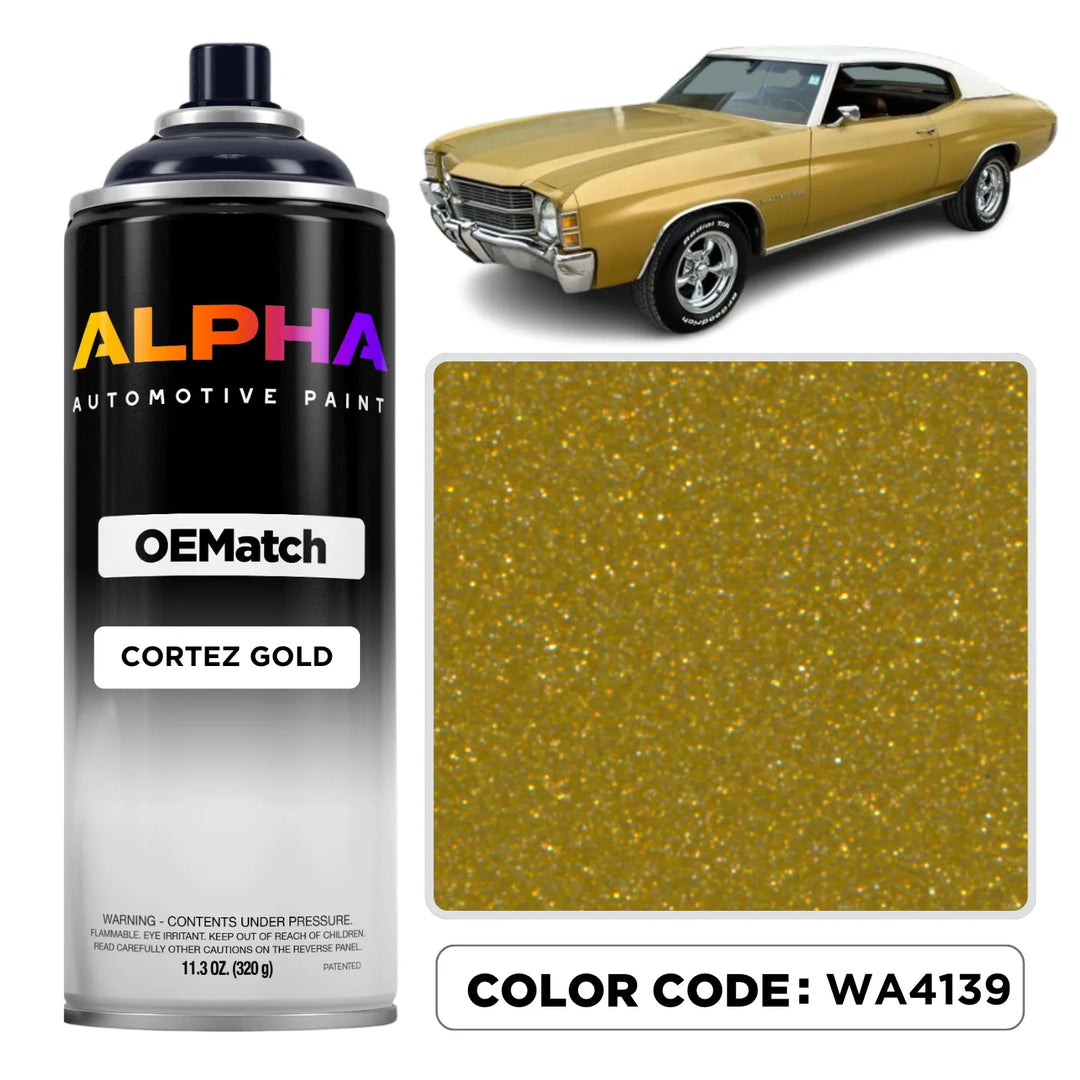 GEN. MOTORS USA CORTEZ GOLD M. WA4139 | OEMatch Spray Can