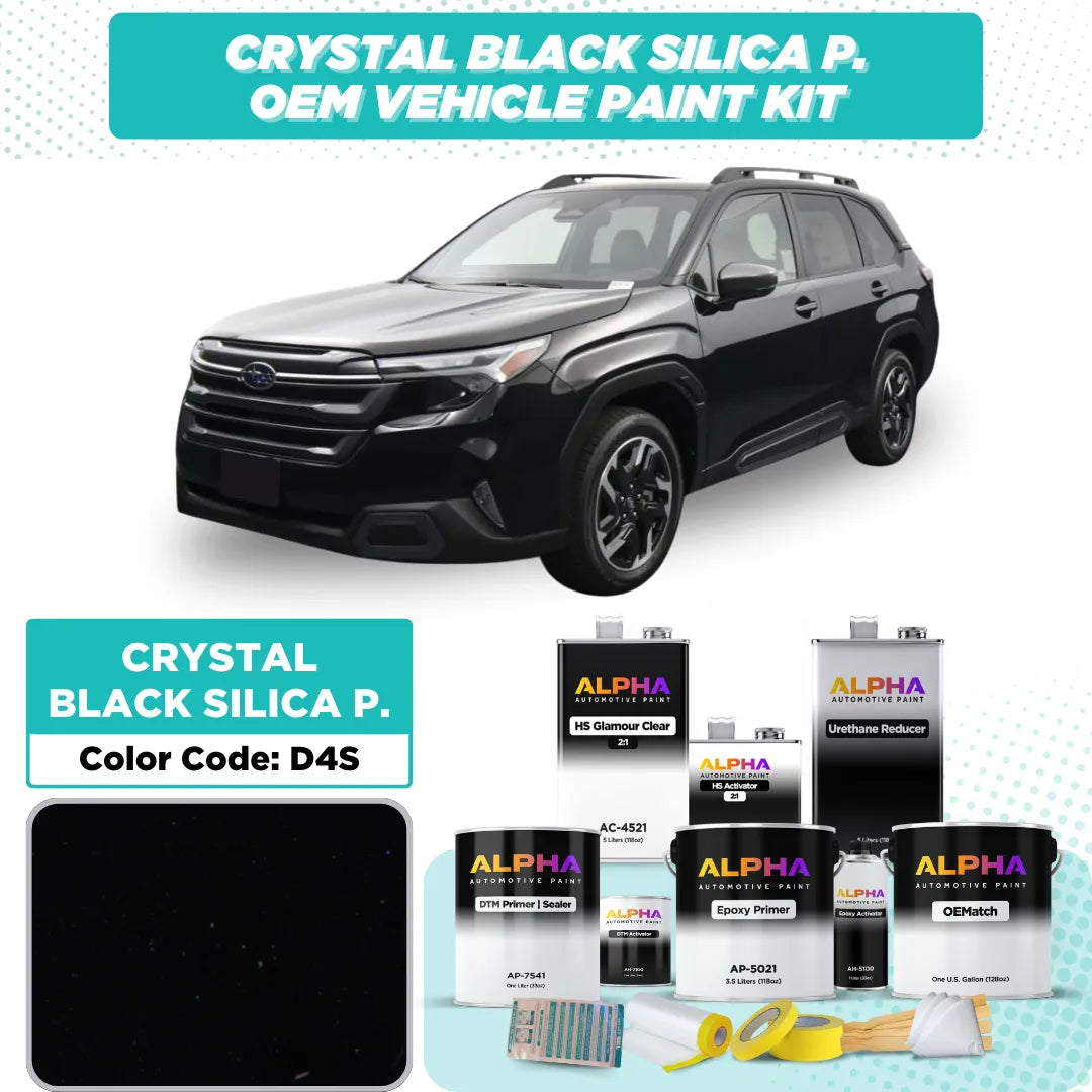 Subaru Crystal Black Silica P. D4S | OEMatch Vehicle Paint Kit