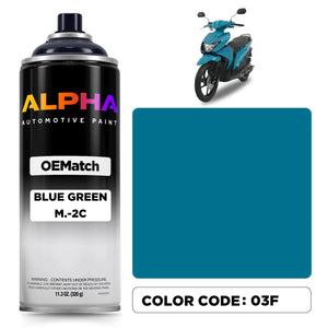 Suzuki Motorcycle Blue Green M.-2C 03F | OEMatch Spray Can