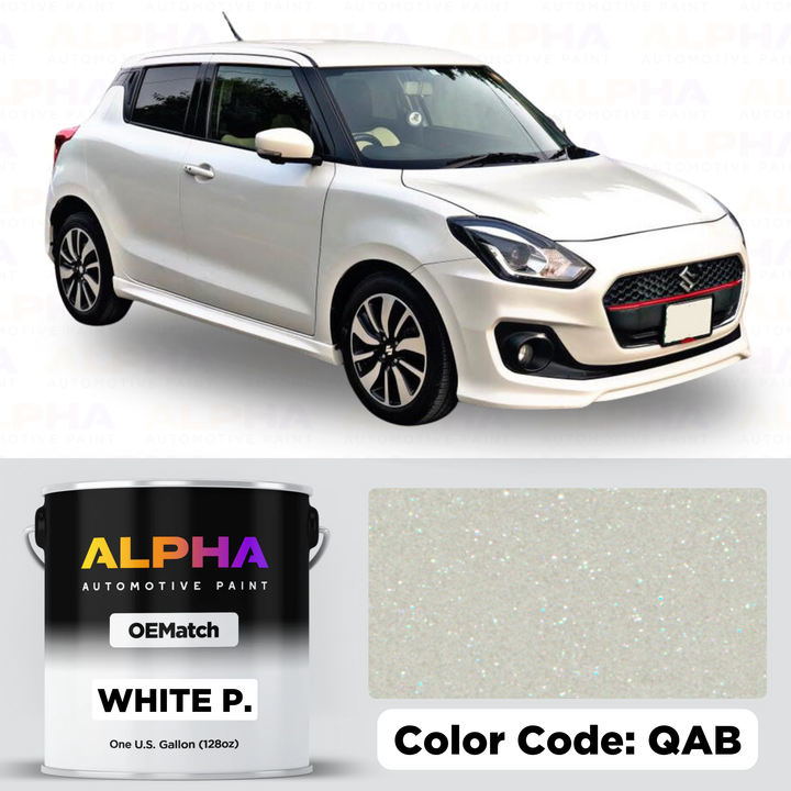 SUZUKI WHITE P. QAB / QAB | OEMatch Basecoat