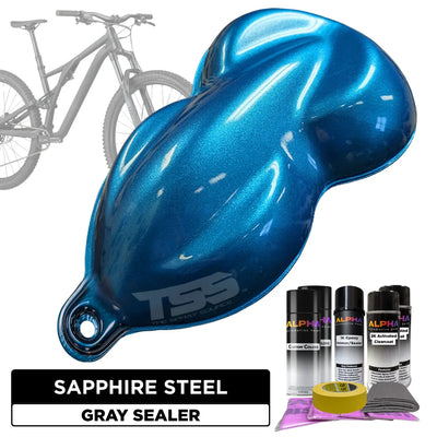 Sapphire Steel Blue Bike Paint Kit